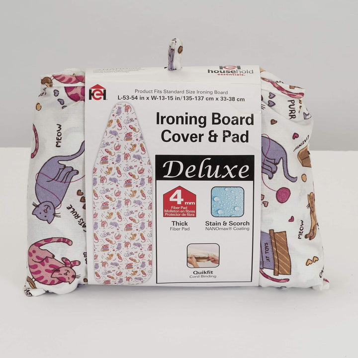 Deluxe Ironing Board Cover Cotton Plastic - Diamond Home USA