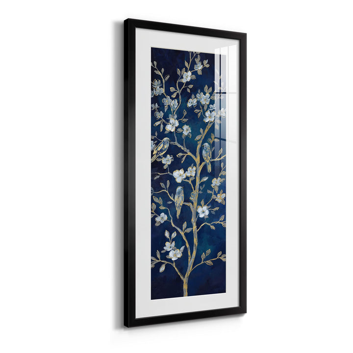 Indigo Spring Gallery Framed Print Mid-Century Modern Contemporary Rectangle - Diamond Home USA