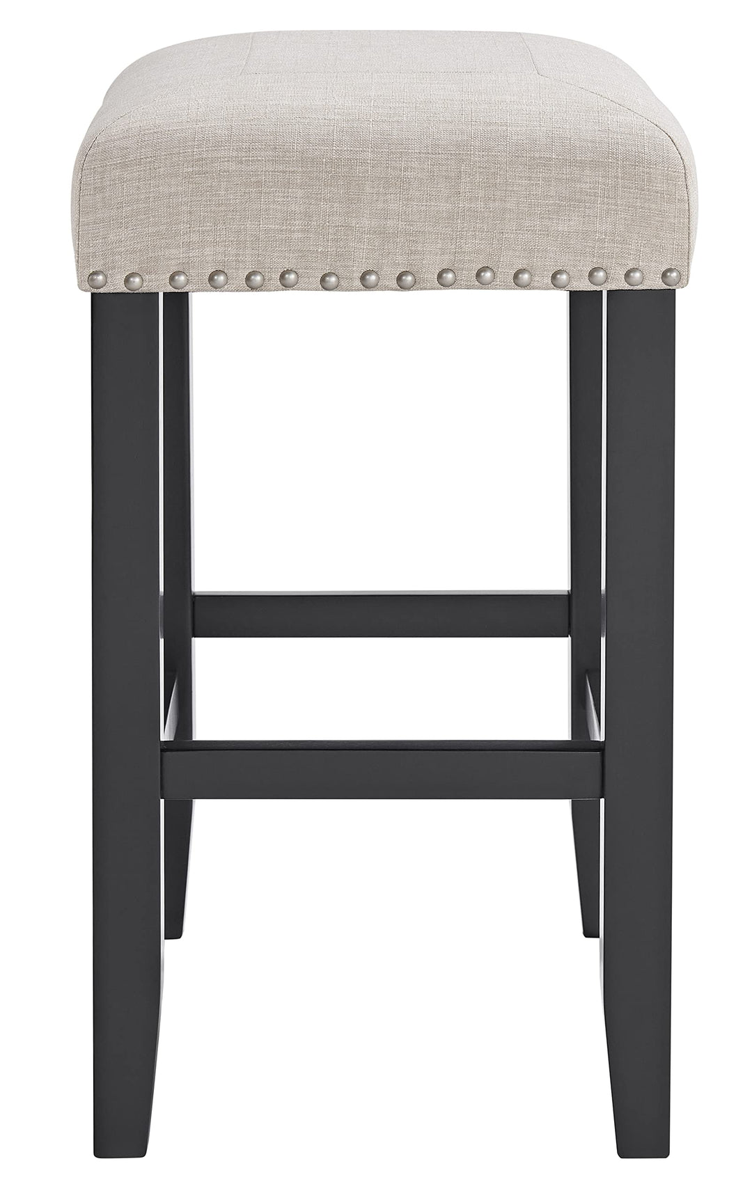 Martin Svensson Home Cordero Black 25" Tall Counter Height Bar Stool with - Diamond Home USA