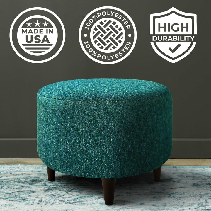MJL Furniture Designs Sophia Collection Oliva Series Contemporary Round Turquoise - Diamond Home USA