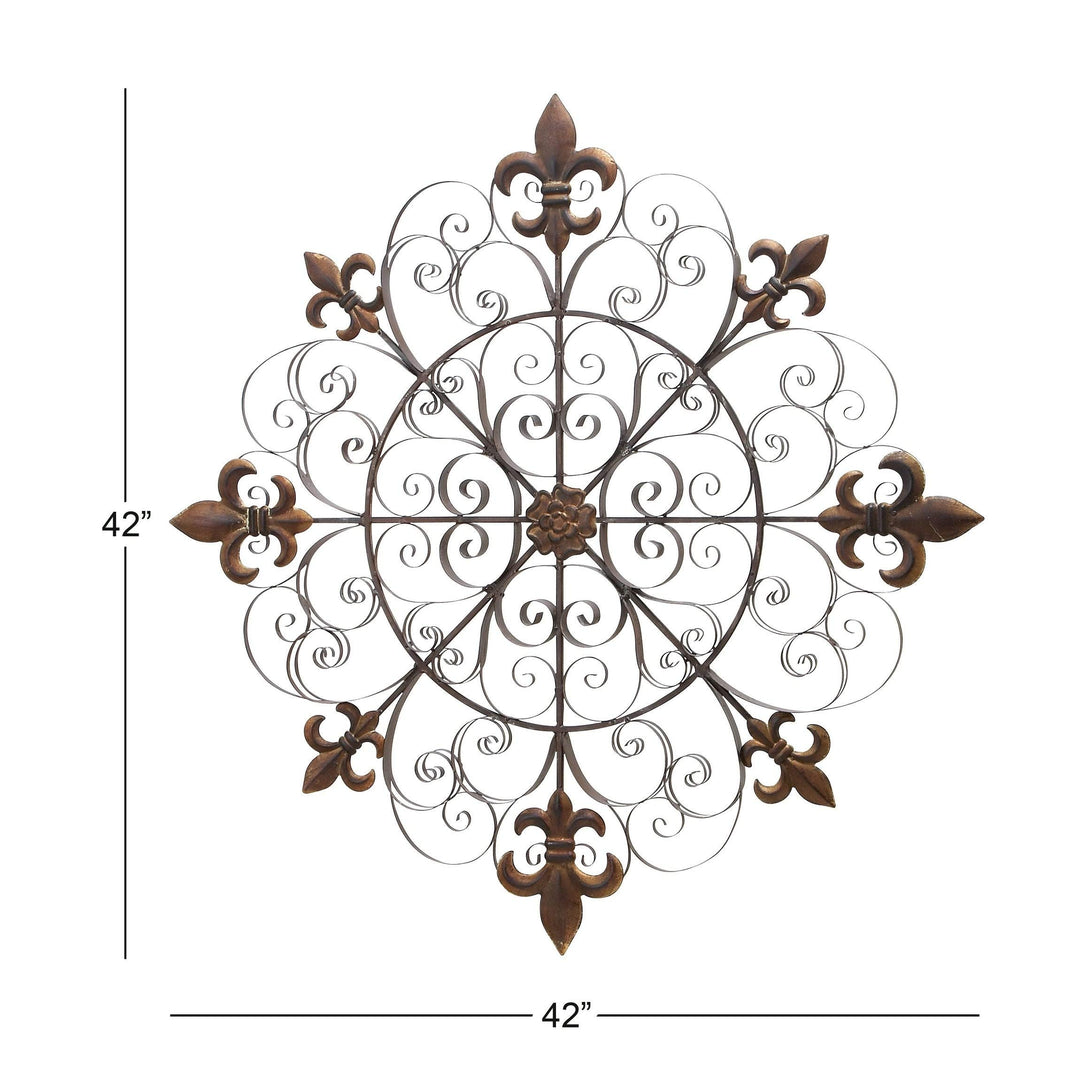 Metal Wall Decor Brown Traditional - Diamond Home USA