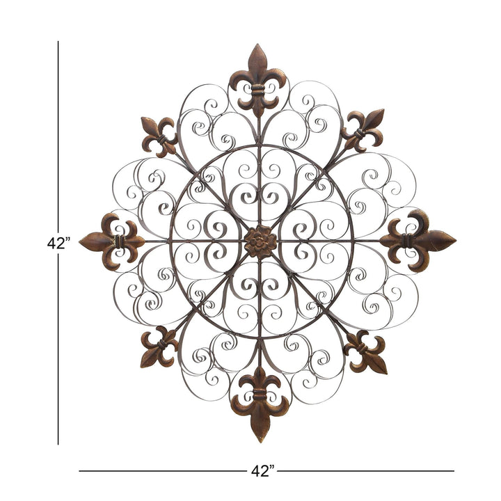 Metal Wall Decor Brown Traditional - Diamond Home USA