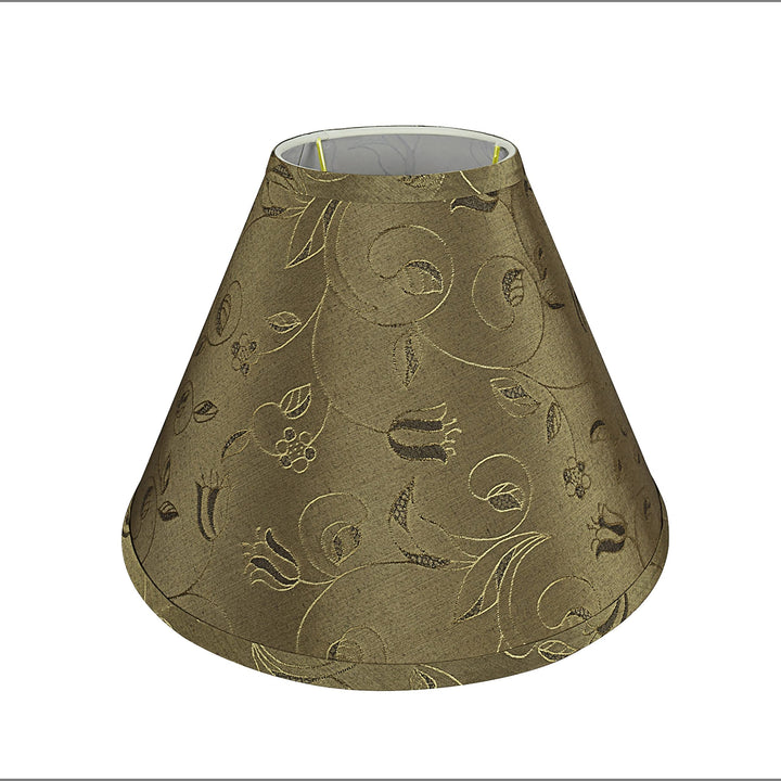 Hardback Empire Uno Lamp Shade Goldish Brown Transitional - Diamond Home USA