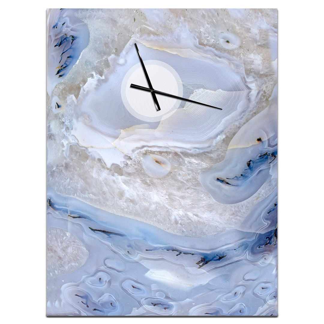 Design Art Designart 'Agate Stone Background' Oversized Modern Wall Clock 30 in. - Diamond Home USA