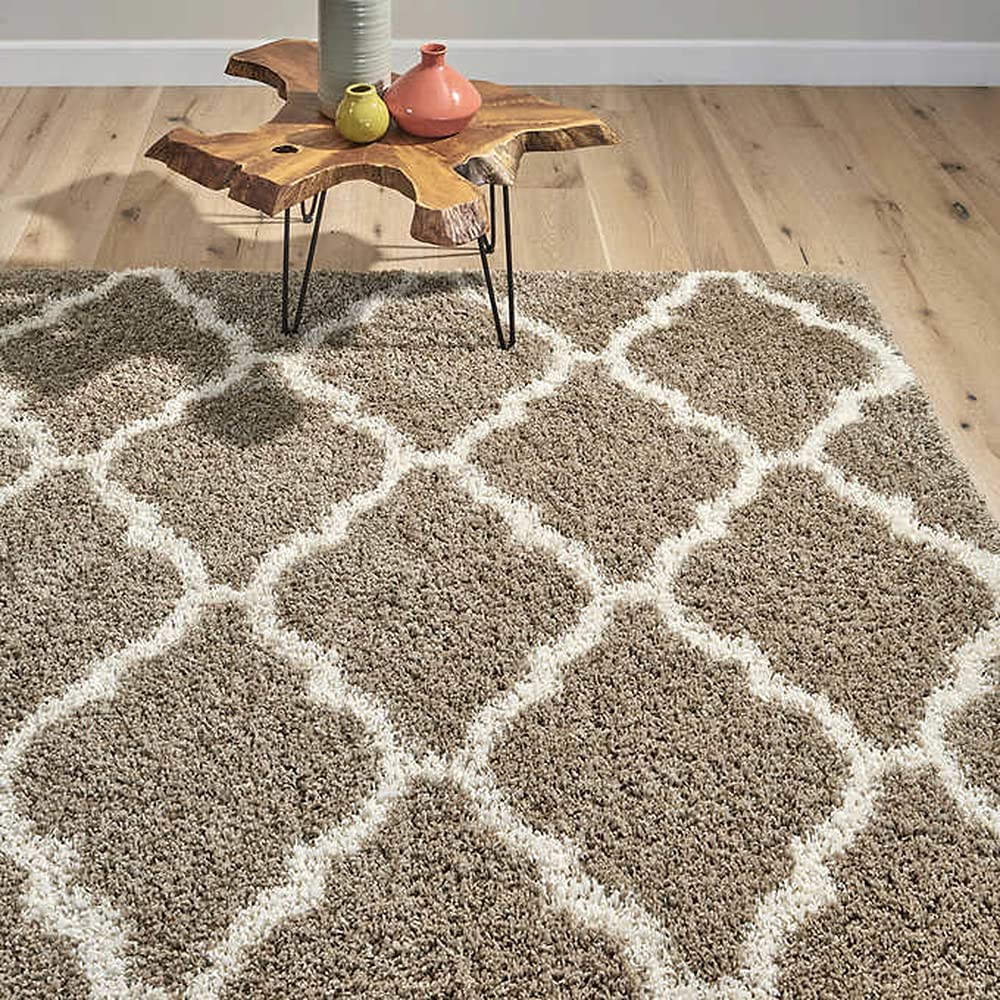 Gertmenian Premium Indoor True Shag Luxury Area Rug Super Plush and Non-Shedding - Diamond Home USA