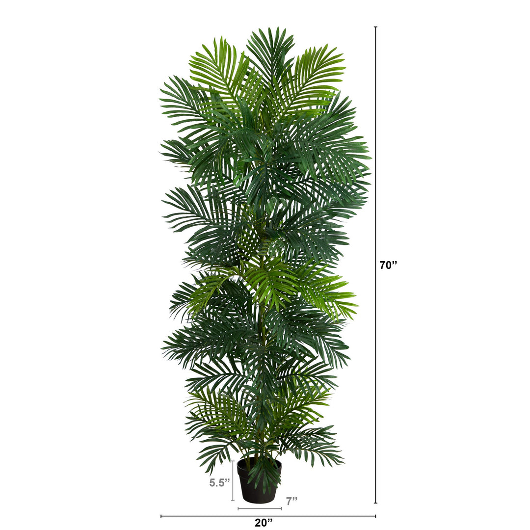 Nearly Natural 70in. Areca Artificial Palm Tree UV Resistant (Indoor/Outdoor) - Diamond Home USA
