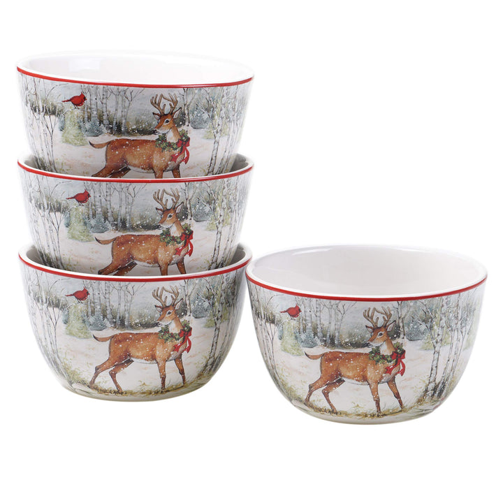 Certified International Winter Forest 16pc Dinnerware Set Service for 4 - Diamond Home USA