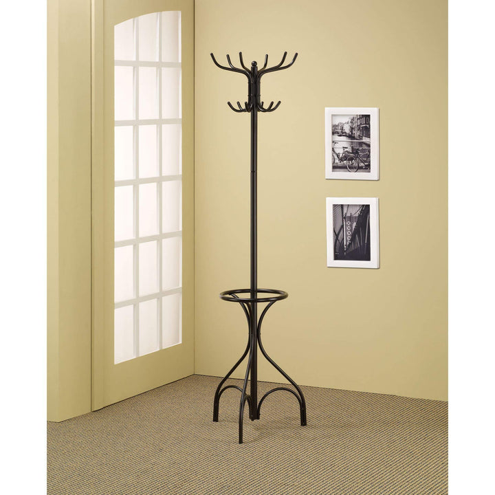 Stylish Free Standing Coat Rack Organizer Umbrella Stand Jacket Tree Hanger