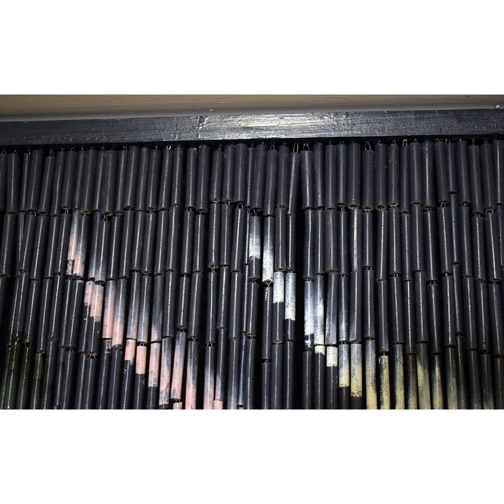 Handmade Beach Bamboo Beaded Curtain Multi Color Nature Wood - Diamond Home USA