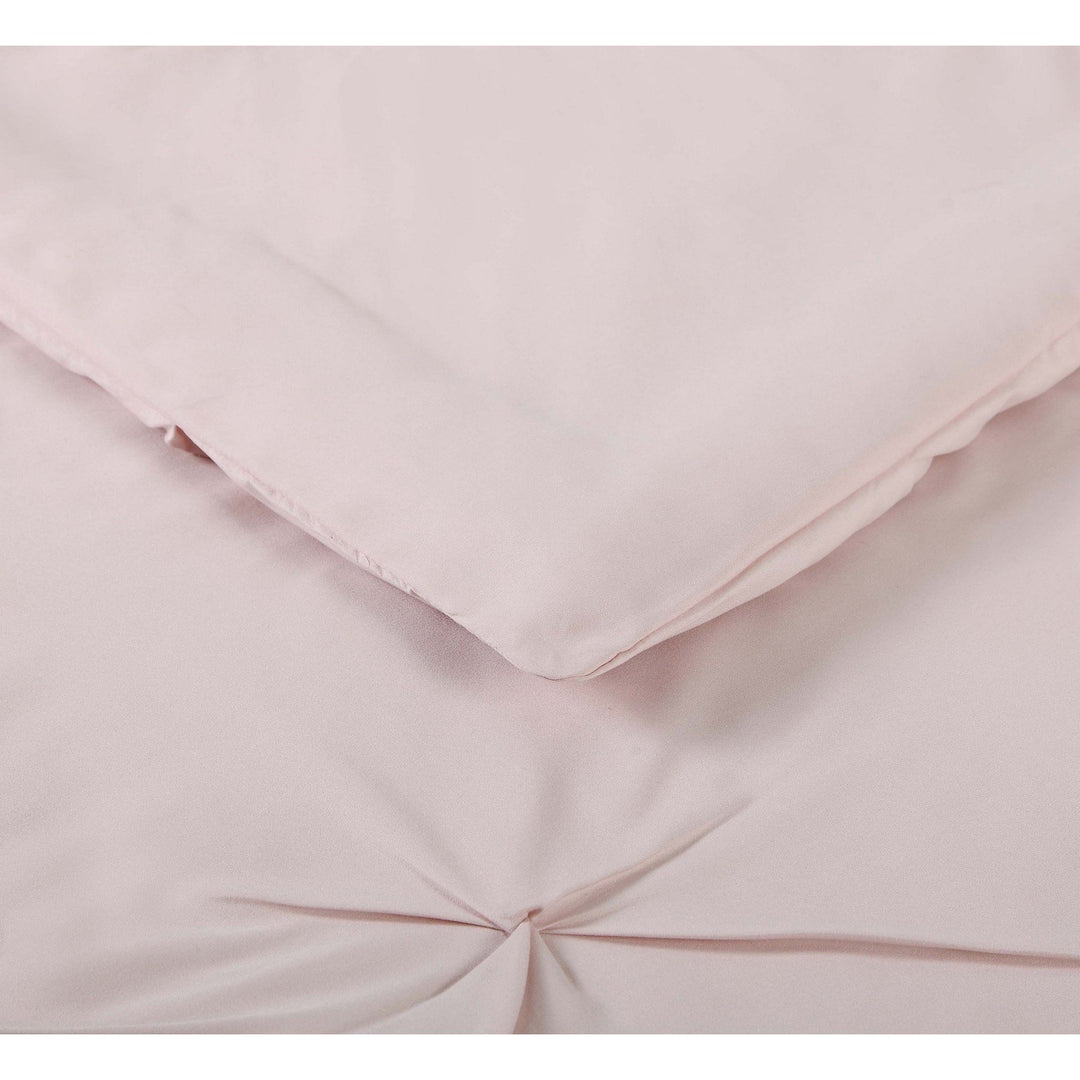Truly Soft Everyday - Arrow Pleated Blush Twin Bed in a Bag - Blush - Diamond Home USA