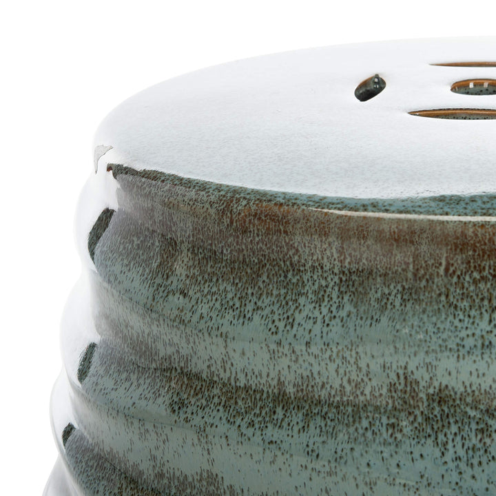 Safavieh ACS4575B Kita Ceramic Decorative Garden Stool 0 Blue - Diamond Home USA