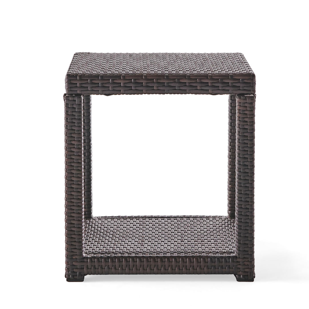 Christopher Knight Home Boracay Outdoor Wicker Accent Table Multibrown Multi-Brown - Diamond Home USA