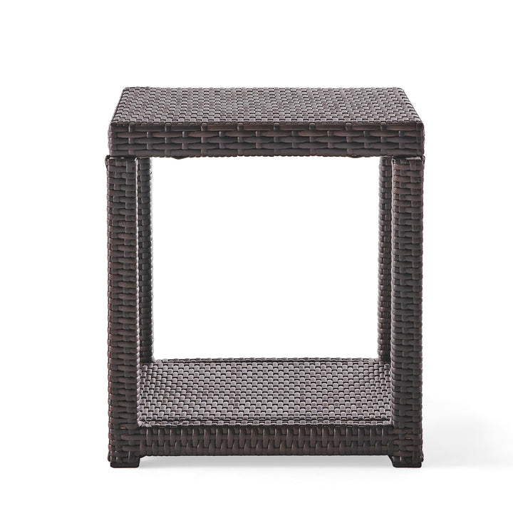 Christopher Knight Home Boracay Outdoor Wicker Accent Table Multibrown Multi-Brown - Diamond Home USA