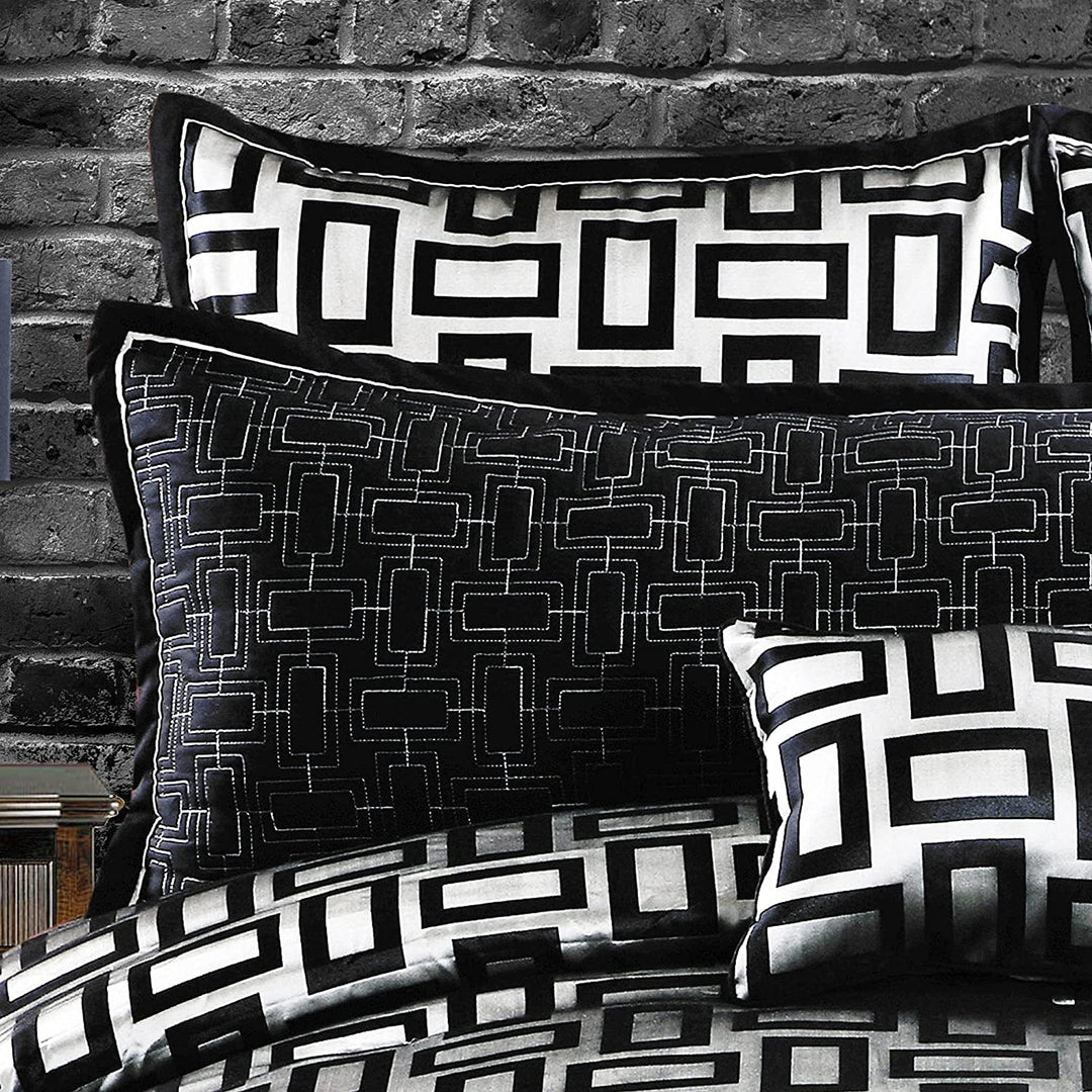 Riverbrook Home Elegant Collection Comforter Set Kacy - Graphite/Black
