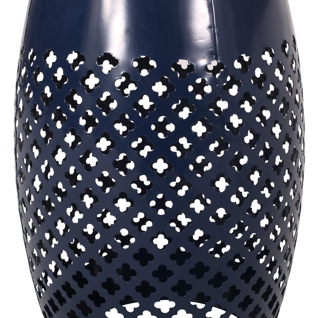 Christopher Knight Home Henry Indoor Lace Cut Side Table with Tile Top Dark Blue - Diamond Home USA