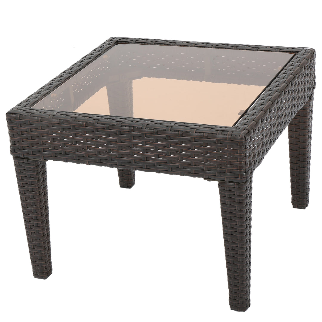Christopher Knight Home Antibes PE Accent Table Multibrown - Diamond Home USA