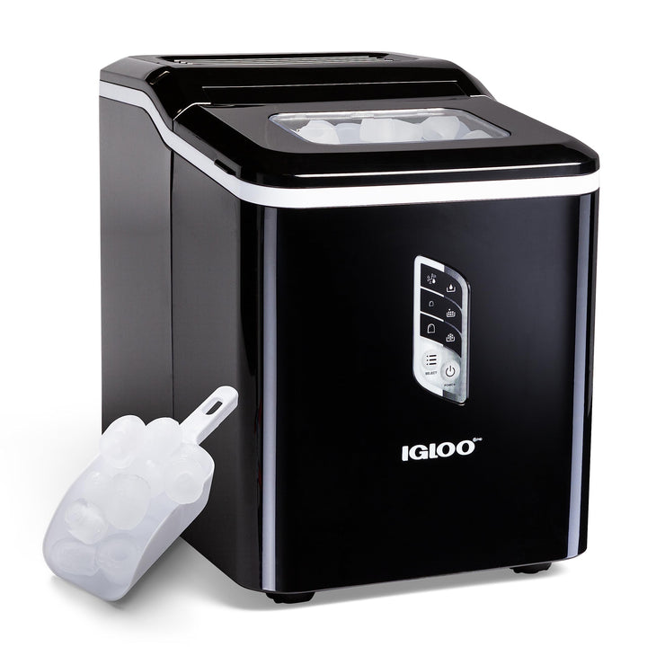 Igloo Automatic Ice Maker Self- Cleaning Countertop Size 26 Pounds in 24 Hours 9 Black