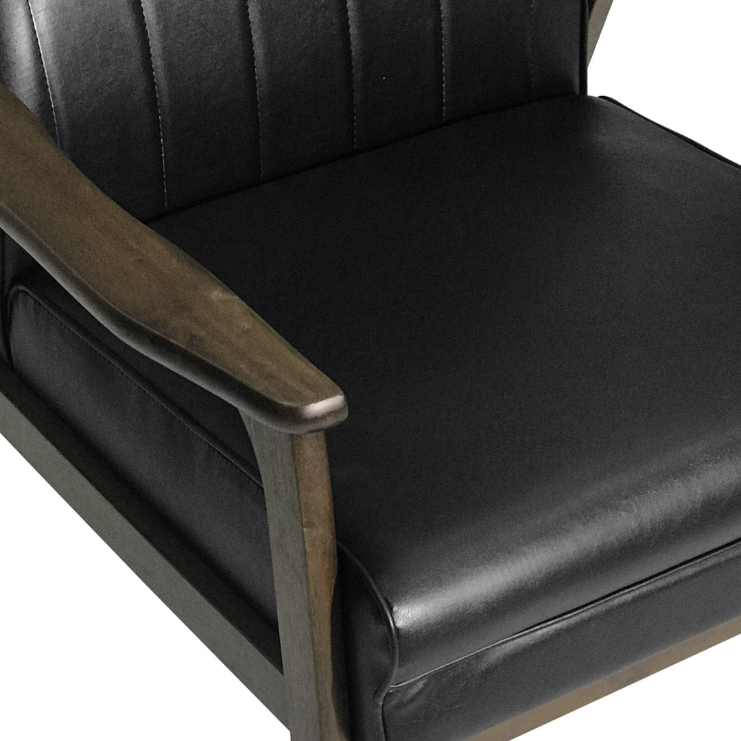 Christopher Knight Home Judy Accent Chair Matte Black Walnut - Diamond Home USA