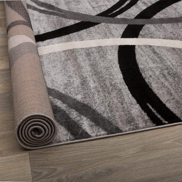 Rugshop Contemporary Abstract Circles Design Area Rug