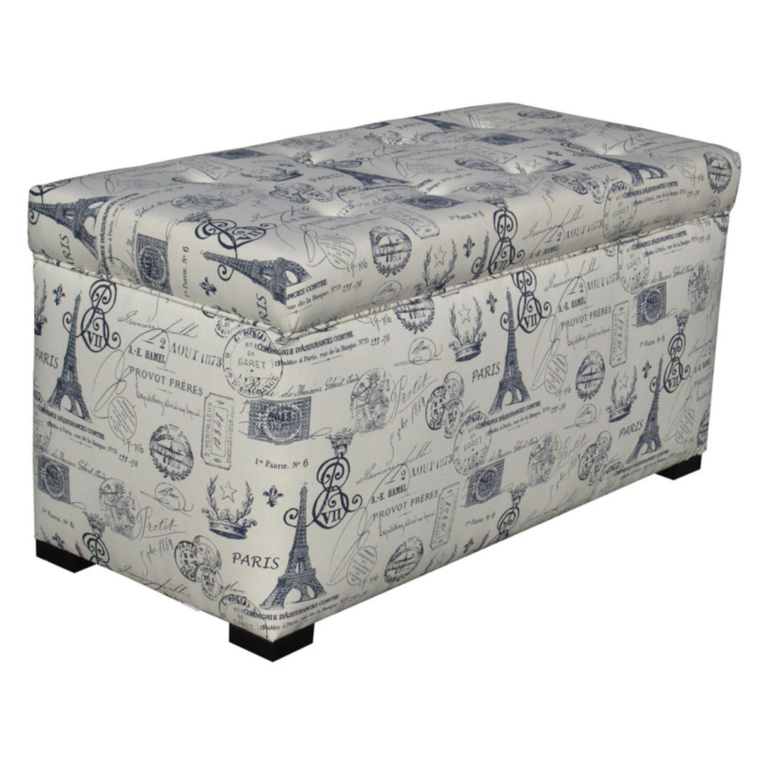Sole Designs Angela Collection Bedroom Entryway Storage Trunk 8 Button Tufted - Diamond Home USA