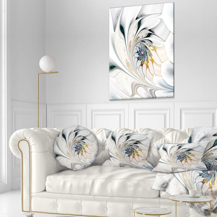 Designart Stained Glass Art' Floral Throw Living Room Sofa High Quality