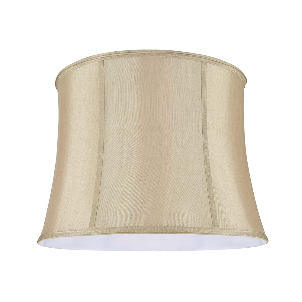 Bell Shape Spider Construction Lamp Shade In Gold Taupe (14" X 16" 12") - Diamond Home USA