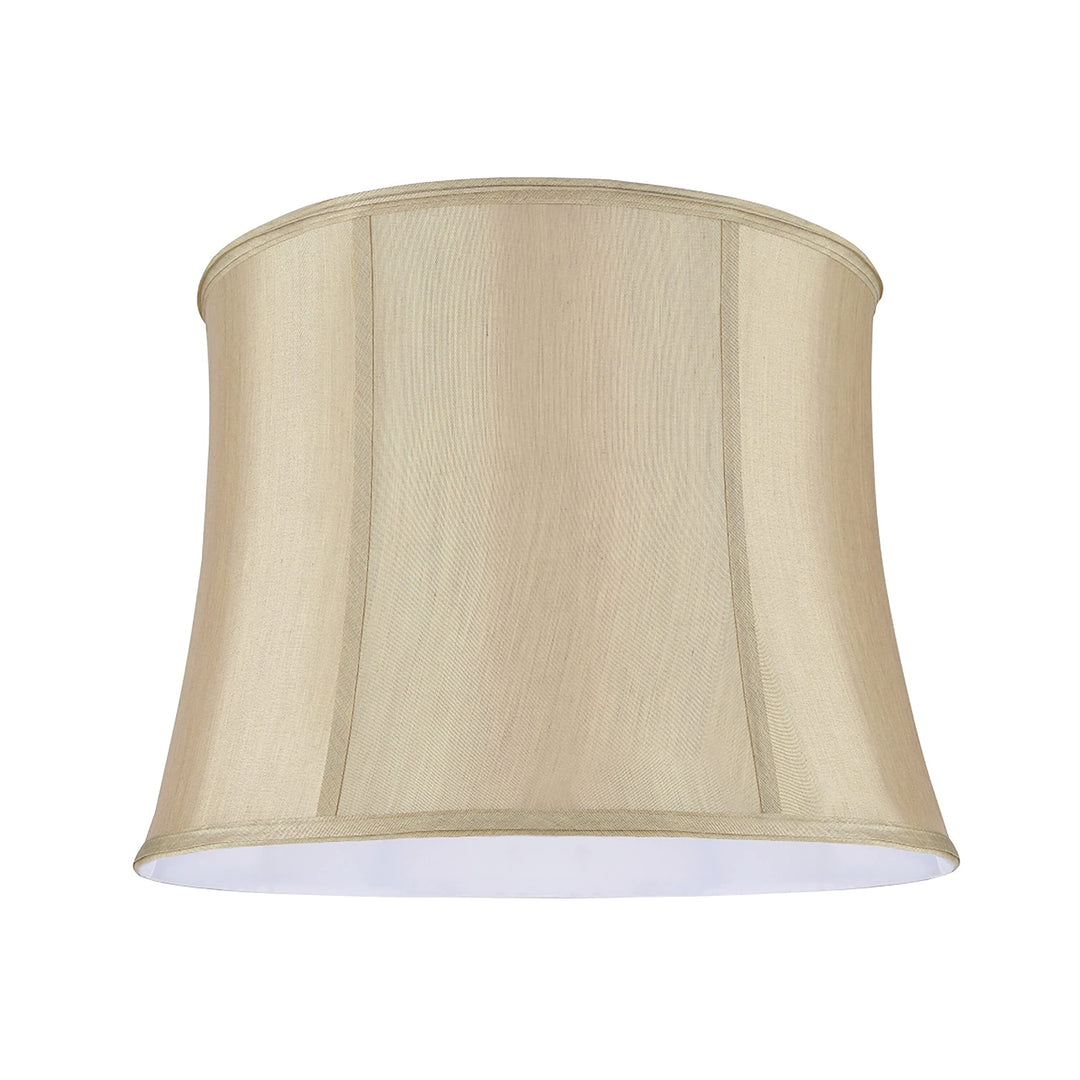 Bell Shape Spider Construction Lamp Shade In Gold Taupe (14" X 16" 12") - Diamond Home USA