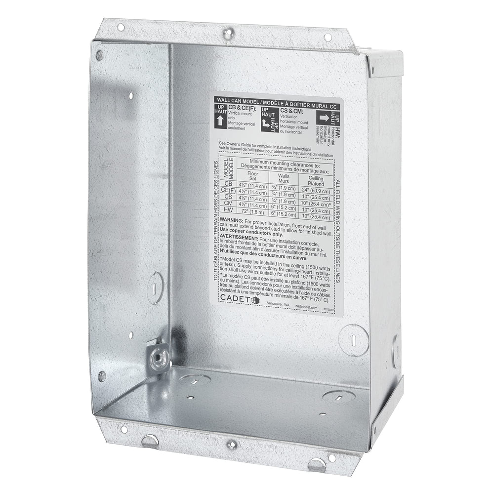 Cadet Electric Wall Heater Wall Can for Models CS CM CE CB or HW (Model: CC - Diamond Home USA
