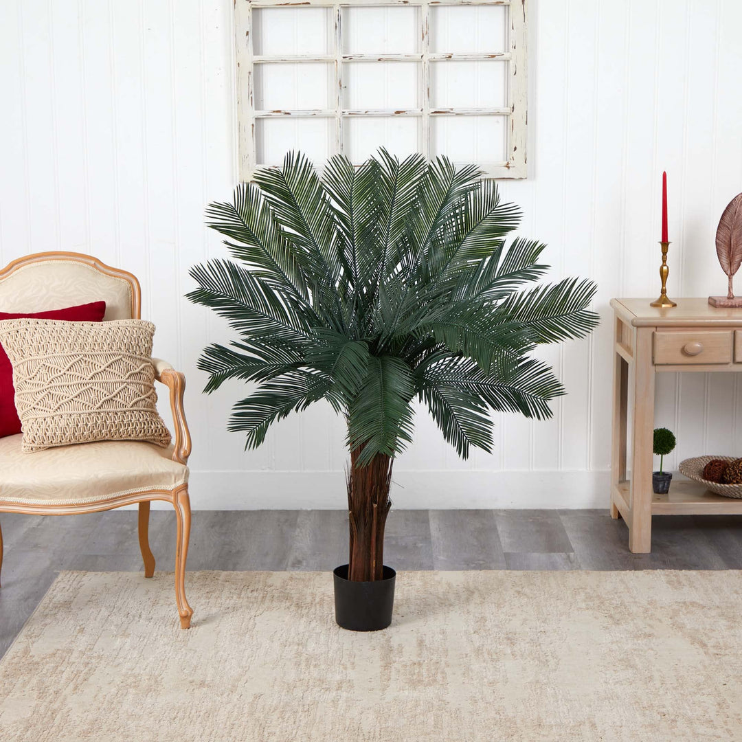 Nearly Natural 4ft. Cycas Tree UV Resistant (Indoor/Outdoor)