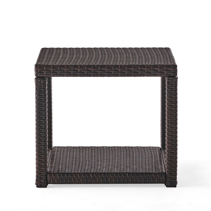 Christopher Knight Home Boracay Outdoor Wicker Accent Table Multibrown Multi-Brown - Diamond Home USA