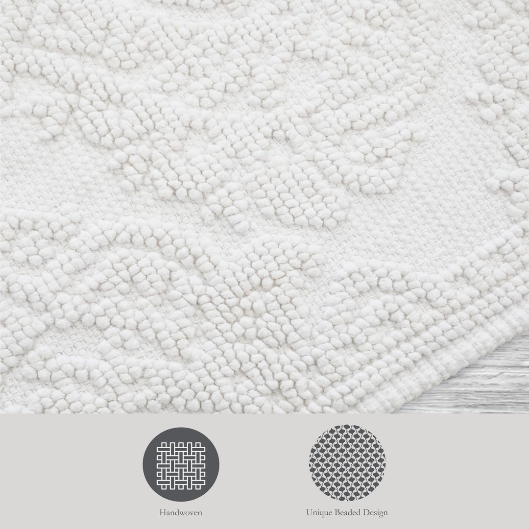 Jean Pierre - Ricardo th Mat Woven Fringe throom Rugs 100% Cotton Premium