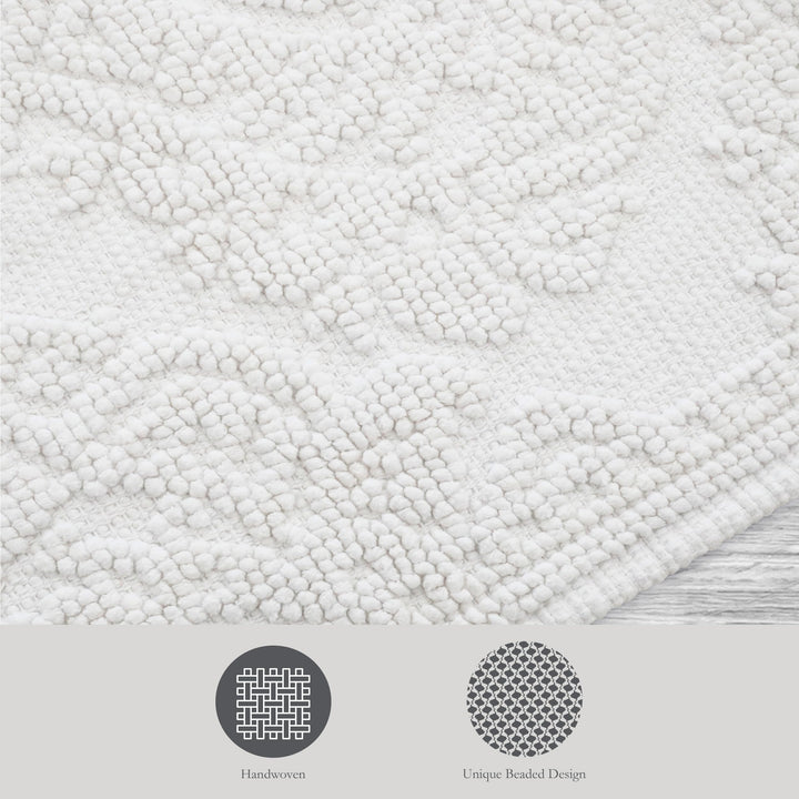 Jean Pierre - Ricardo th Mat Woven Fringe throom Rugs 100% Cotton Premium