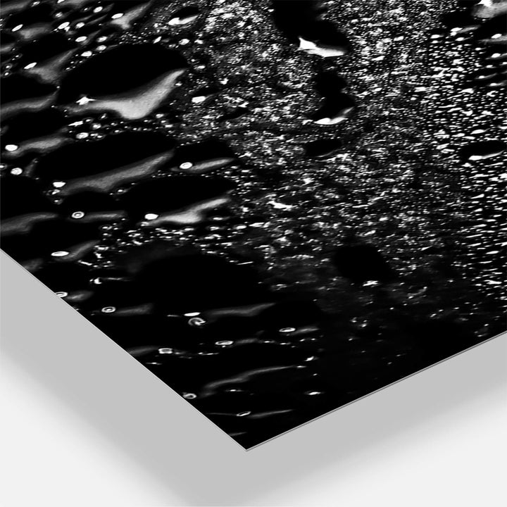 Abstract Droplets 15' Oversized Modern Wall Clock 3 Panels 36 in. Wide X 28 High - Diamond Home USA