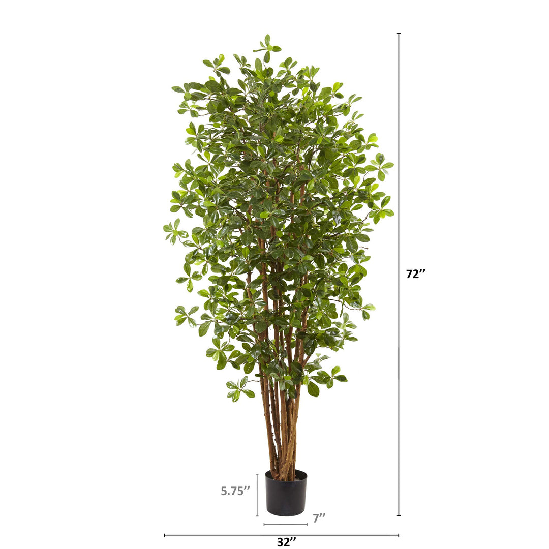 Nearly Natural 6ft. Black Olive Silk Tree - Diamond Home USA