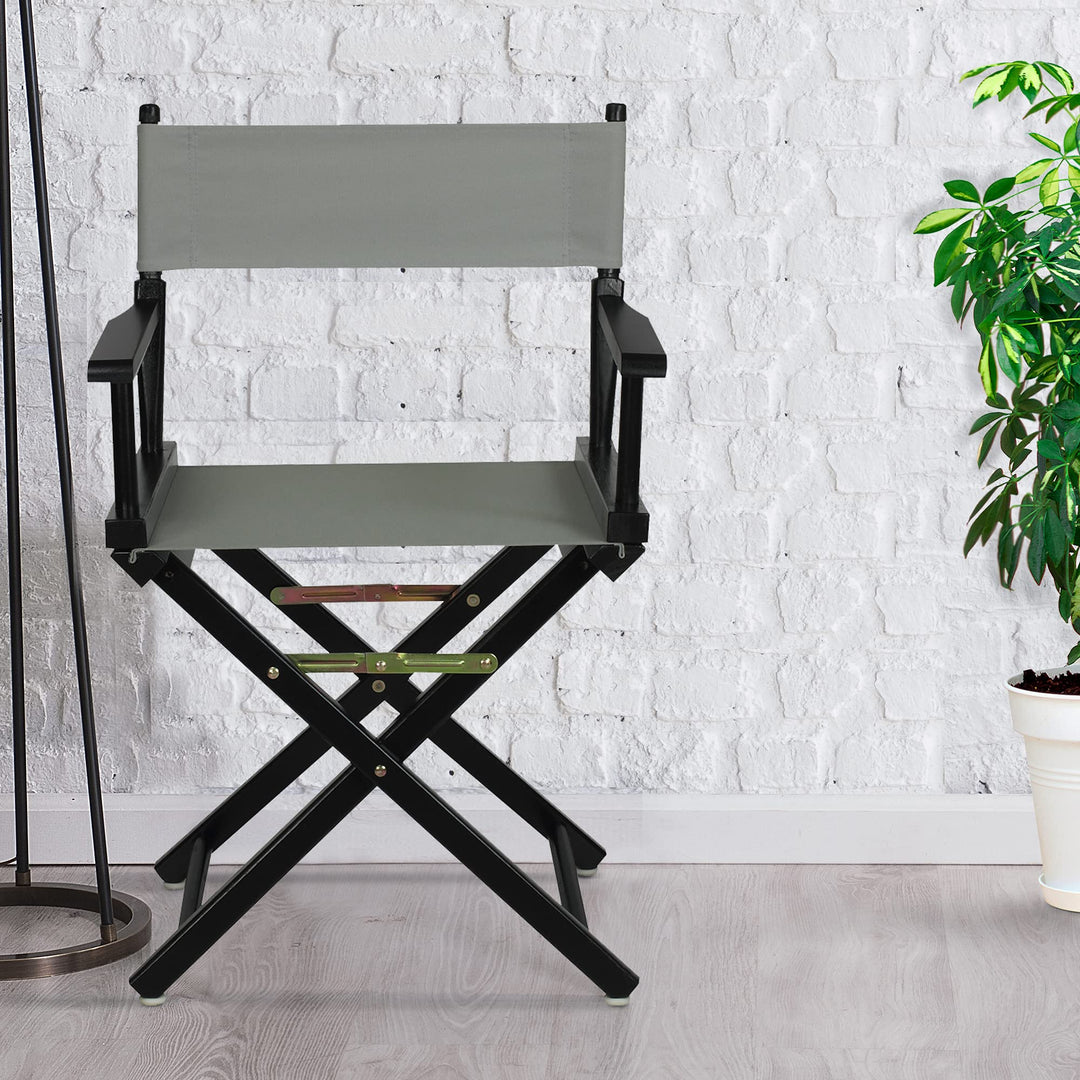 Casual Home Frame/Gold Canvas 18" Classic Height Directors-Chairs