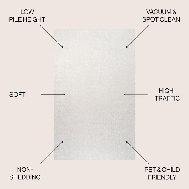 JONATHAN Y Tumbling Solid Low-Pile Area Rug