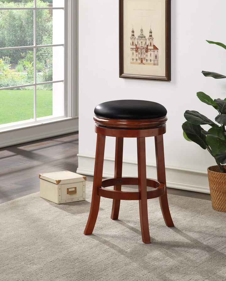 Boraam Backless Bar Height Stool 29-Inch Cherry - Diamond Home USA