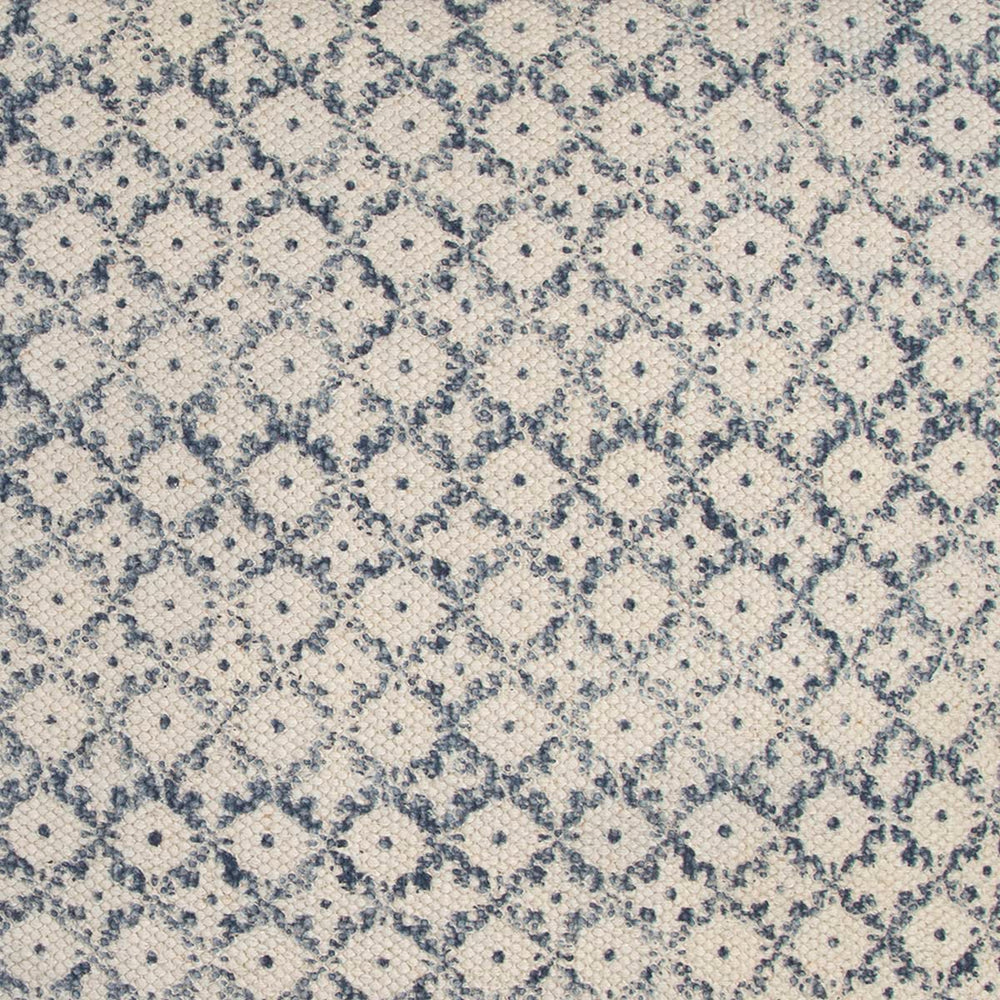 Rizzy Home|T12239|Poly Fill Decorative Pillow|22"x22" Blue/Neutral/White Ditsy - Diamond Home USA