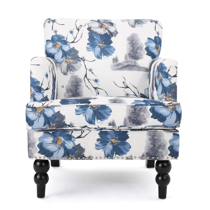 Christopher Knight Home Boaz Fabric Club Chair - Floral Print - Diamond Home USA