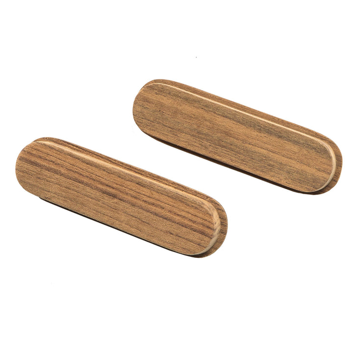 Teak Oblong Drawer Pull Brown Traditional Wood Natural Finish - Diamond Home USA
