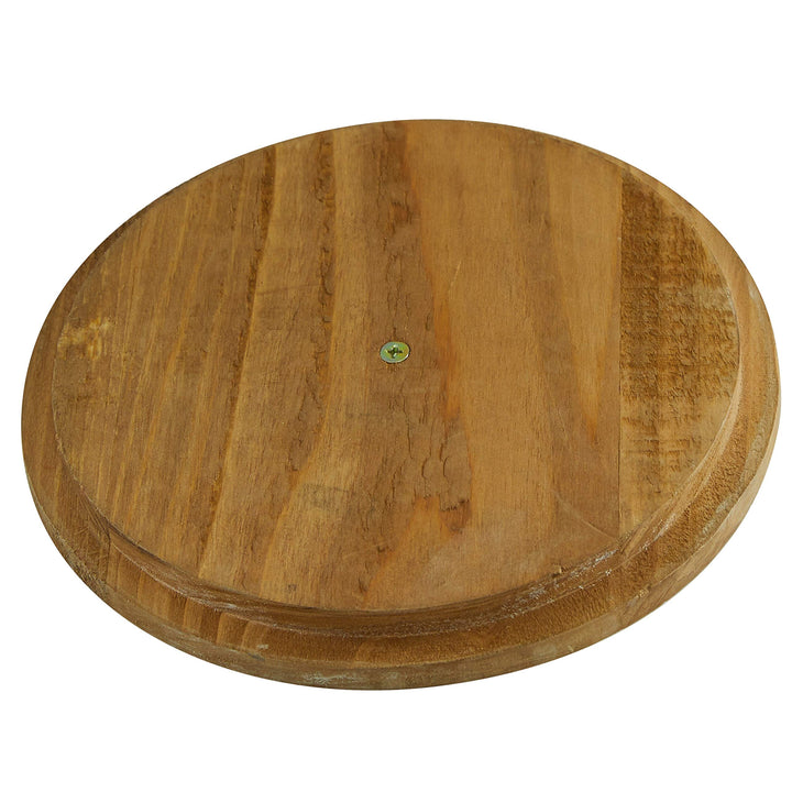 Round Distressed White Galvanized Metal Textured Canisters with Wood Lid Set - Diamond Home USA