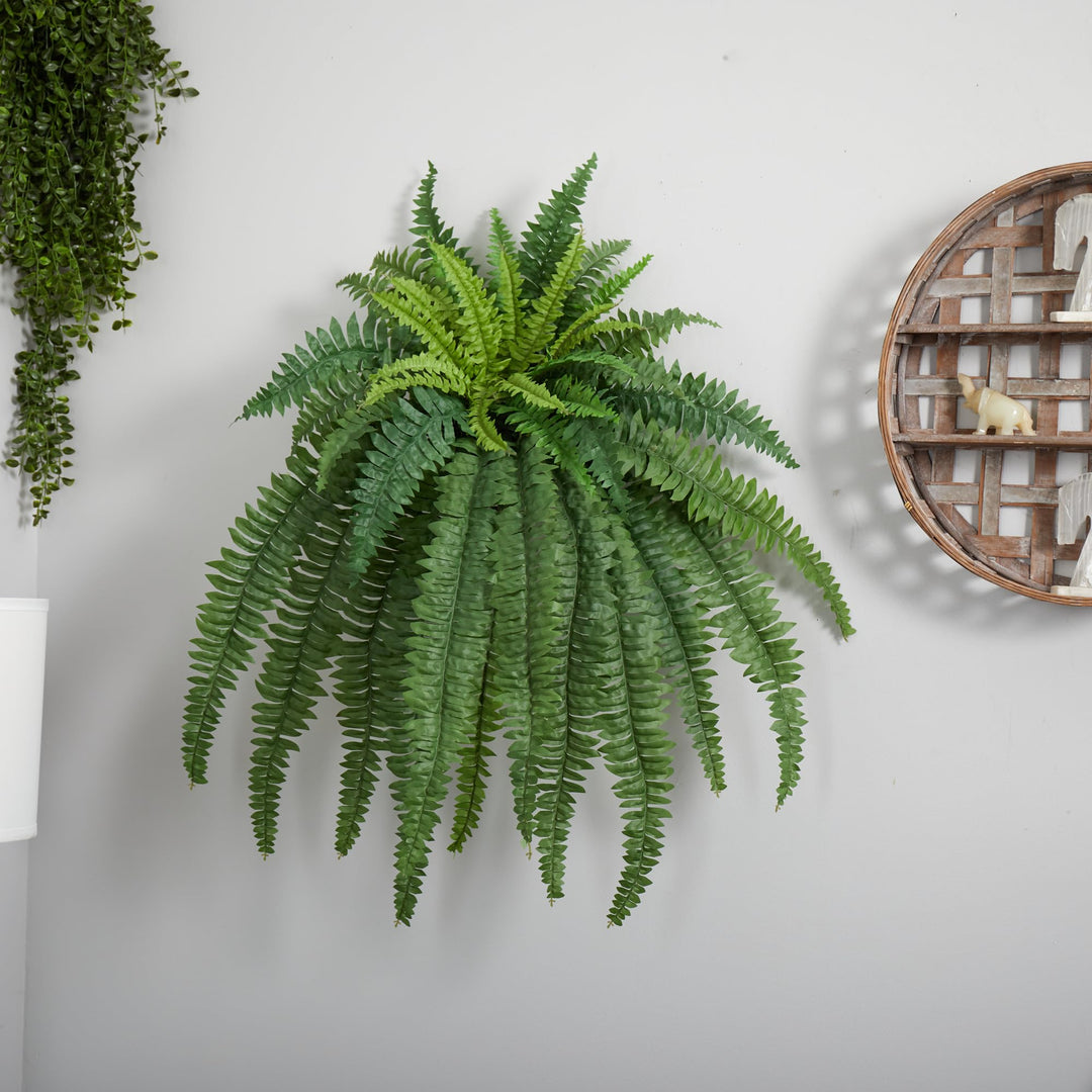 Nearly Natural 35” Boston Fern Artificial (Set of 2) Silk Plants Green - Diamond Home USA