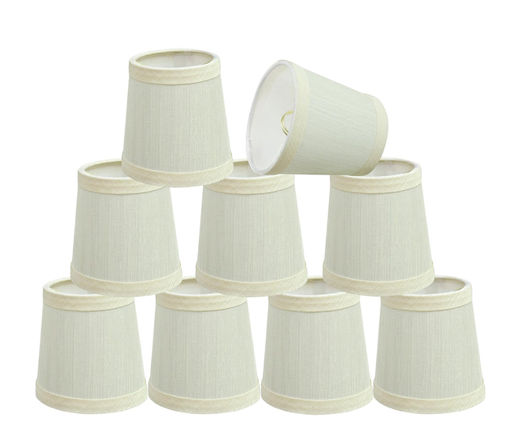 Aspen Creative 32711-9 Small Hardback Empire Shape Chandelier Clip-On Lamp Shade