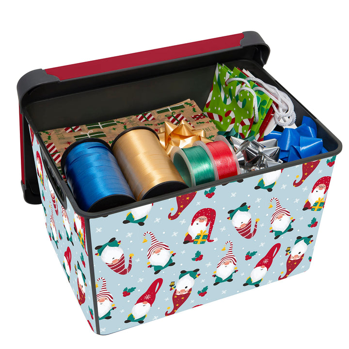 Simplify "Gnome Sweet Gnome Design Storage Bin|Christmas Tote|Holiday Décor - Diamond Home USA