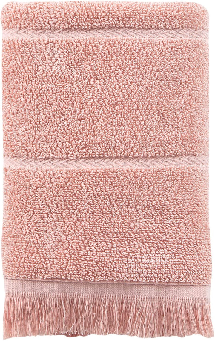 Ozan Premium Home 100% Turkish Cotton Towel Sets Highlighted with Tassel for Pink - Diamond Home USA