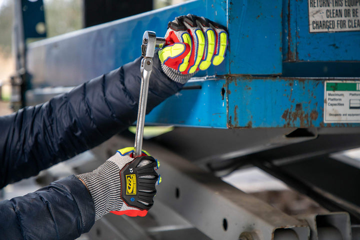 RINGERS R-065G Industrial Gloves - Size 9 Grey & Red 1 Pack - Diamond Home USA