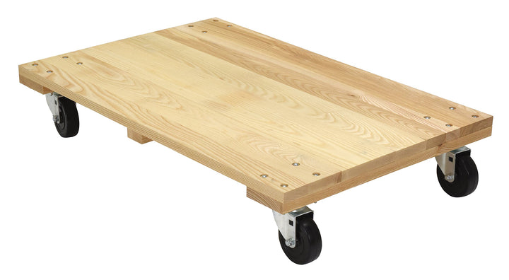 Vestil HDOS-2436-12 Solid Deck Hardwood Dolly with Hard Rubber Casters 1200