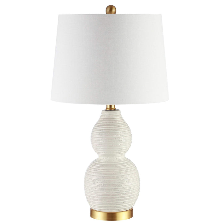 Lighting 25-inch White Led Table Lamp - 14" W X L 25.5" H Modern Contemporary