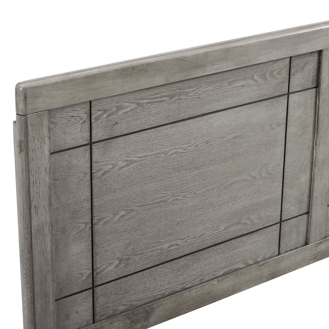 Modway Archie King Wood Headboard in Gray - Diamond Home USA