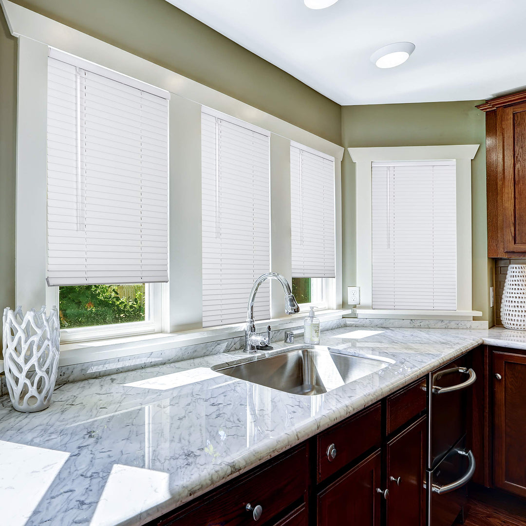 1" Cordless Aluminum Blind - White